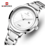 NAVIFORCE Nf5008 Calender Luxury Stainless Steel Quartz Fashion Waterproof Wrist watch for women