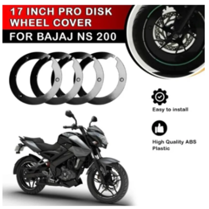 Wheel cover half for bike Unviersal for bike 17 inch (Black)